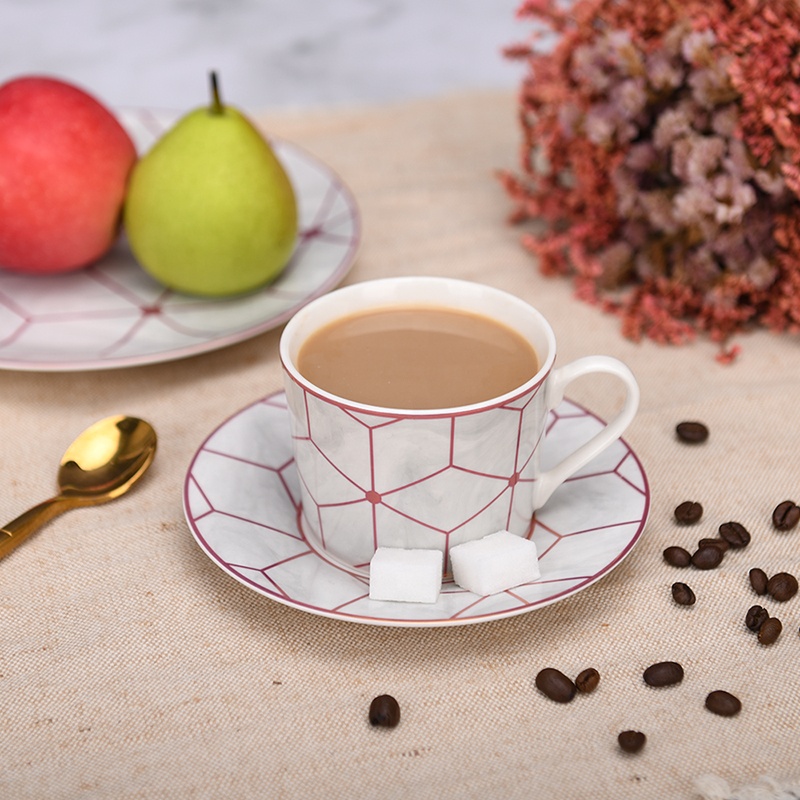 Ceramic rose gold marble cookie coffee food storage airtight canister set wholesale