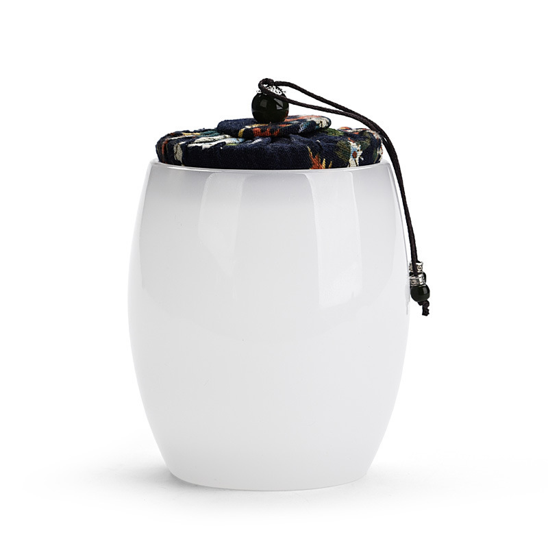 Ceramic sealed jar Yangzhi jade porcelain teapot