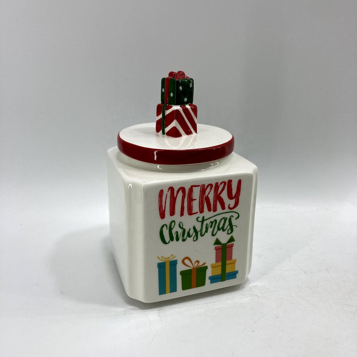 Ceramic truck cookie jar for 2021 Christmas decoration