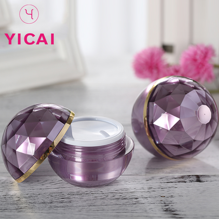 Chain Supplier cheap 15 30 50 ml acrylic cosmetic empty round cream jar ,cosmetic plastic packaging