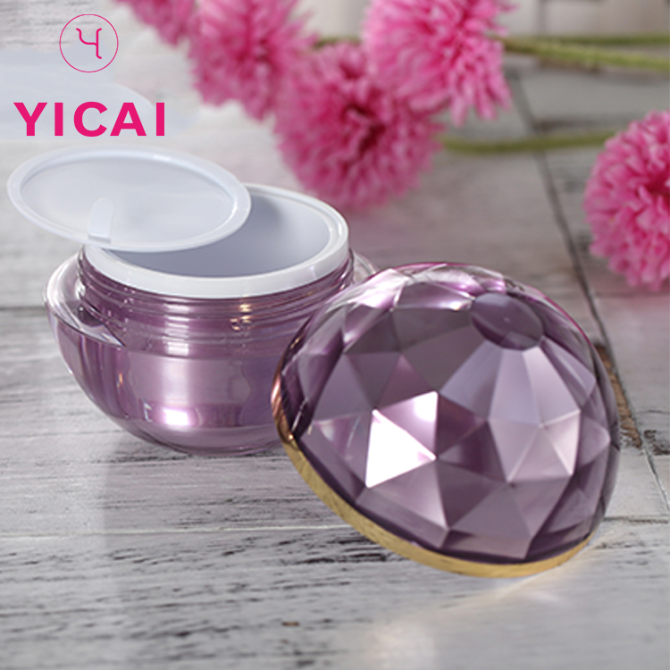 Chain Supplier cheap 15 30 50 ml acrylic cosmetic empty round cream jar,cosmetic plastic packaging