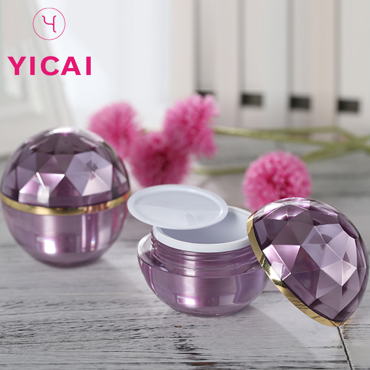 Chain Supplier cheap 15 30 50 ml acrylic cosmetic empty round cream jar,cosmetic plastic packaging