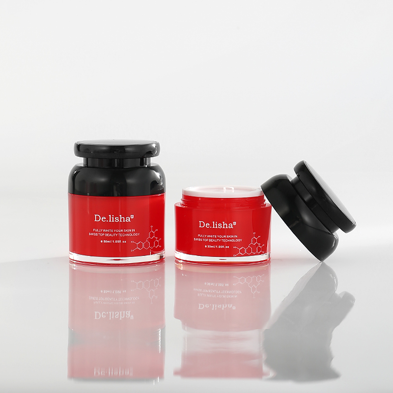 Characteristic Mini 30g/50g Acrylic Round Cosmetic Jar for Skin Care Packaging