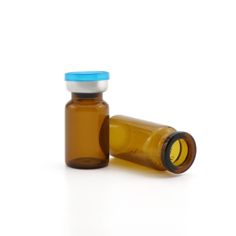 Cheap 1 2 3 4 5 6 7 8 10 12 20 30 ml mini injection medical tubular empty amber sterile vial with aluminum cap