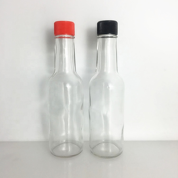 Cheap 150ml 180ml 250ml glass ketchup fish sauce bottle with plastic cap
