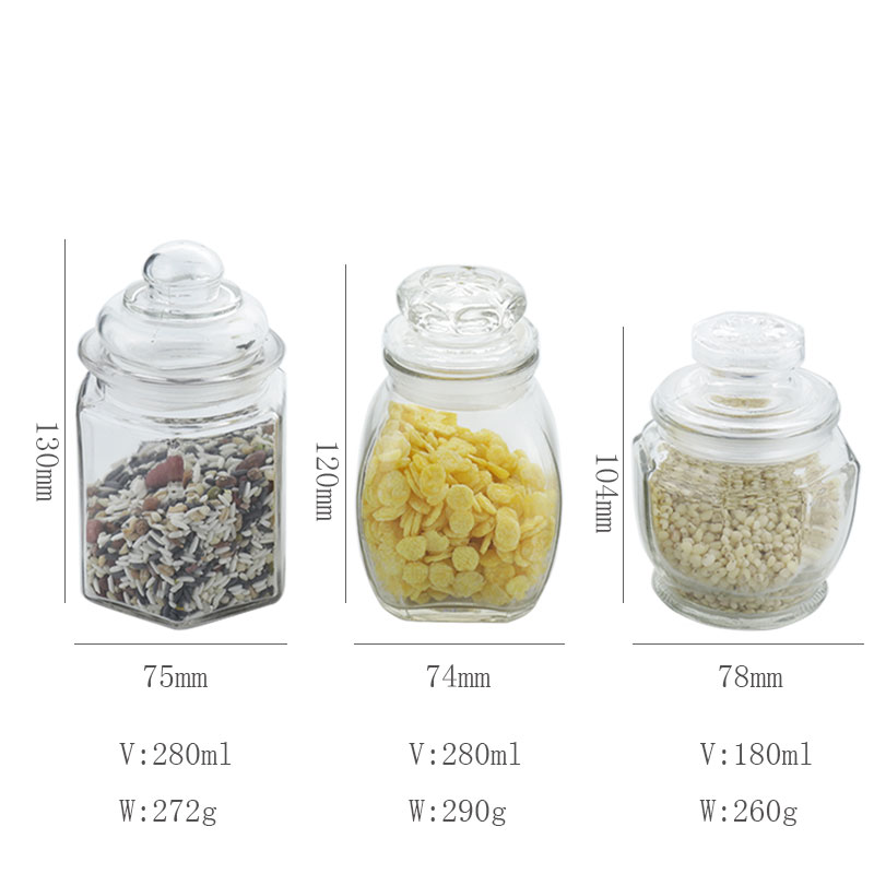 Cheap Airtight Glass Food Storage Jars Canister Kitchen Preservation Jar Container Glass Jars