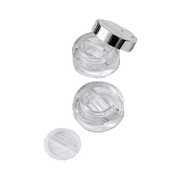 Cheap And good Quality 5g 10g 15g 30g 50g Square Empty Acrylic Double Wall Cosmetic Cream Jar