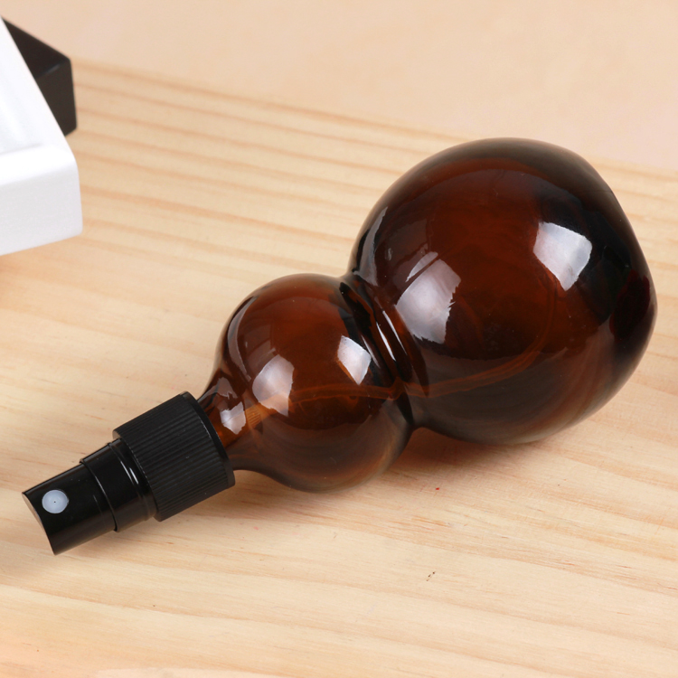 Cheap Cosmetic Glass Essential Oil Bottle Amber Color 10ml 30ml 100ml with Black Pump Glass Products 500 Screw Cap Chemical NJ