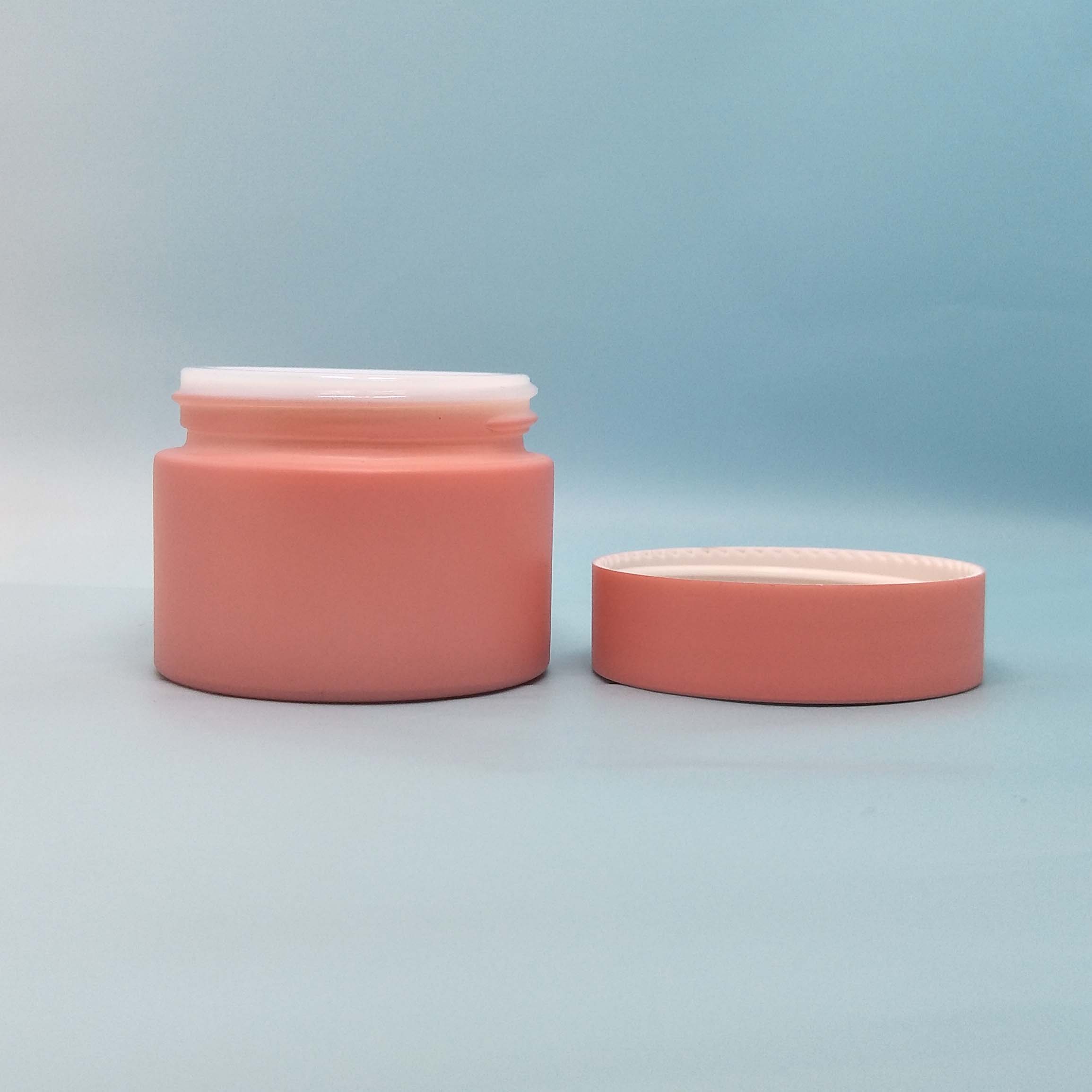 Cheap Custom Design Opal white porcelain cosmetic cream jar 50g 60g 100g