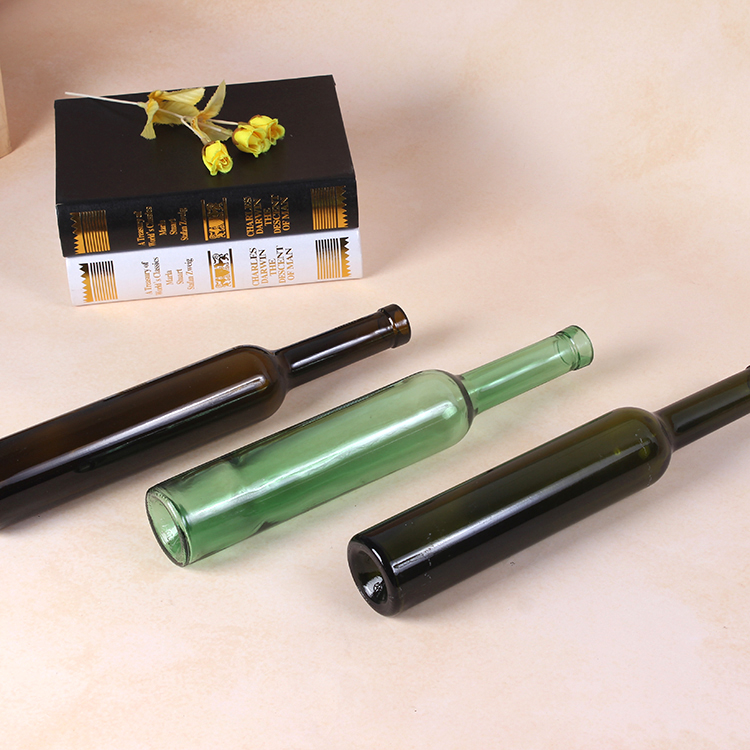 Cheap Cylinder Beverage Liquor Whiskey Glass Alcohol Dispenser Bottle 200ml 375ml