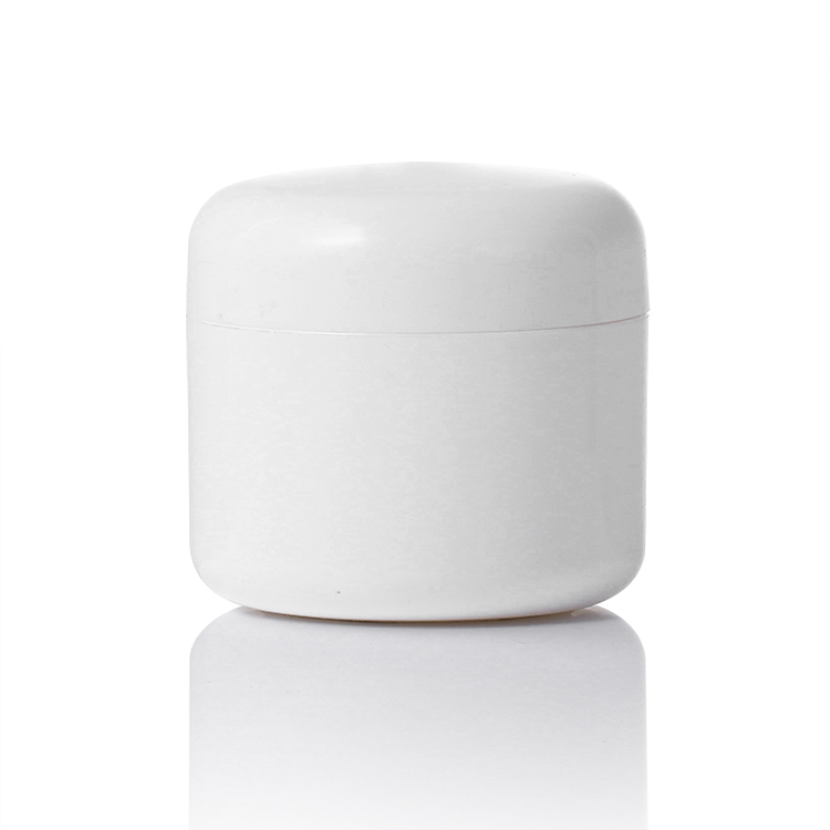 Cheap Empty White 200ml  250ml double wall cream jar  PP Plastic Cream Jar