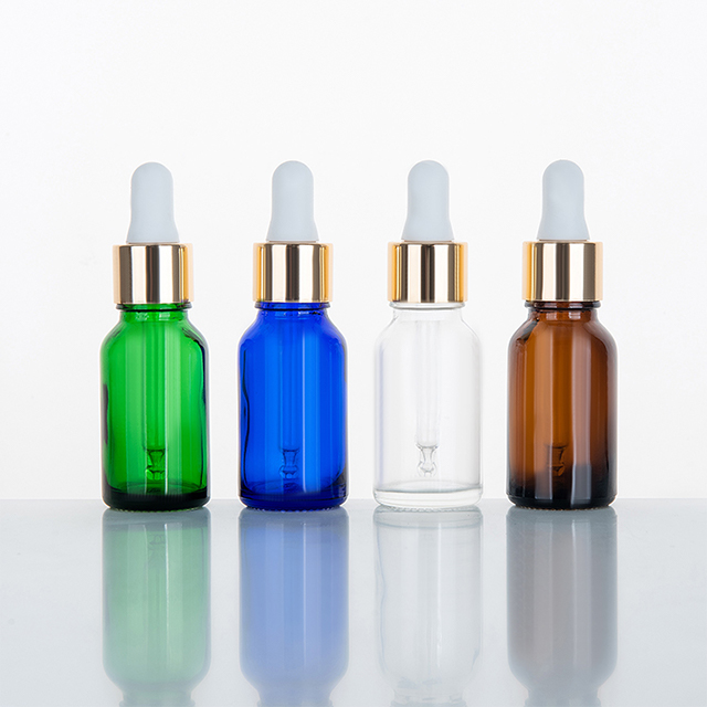Cheap Factory Price 5ml 10ml 15ml 20ml 30ml 50ml round white glass essential oil bottle set