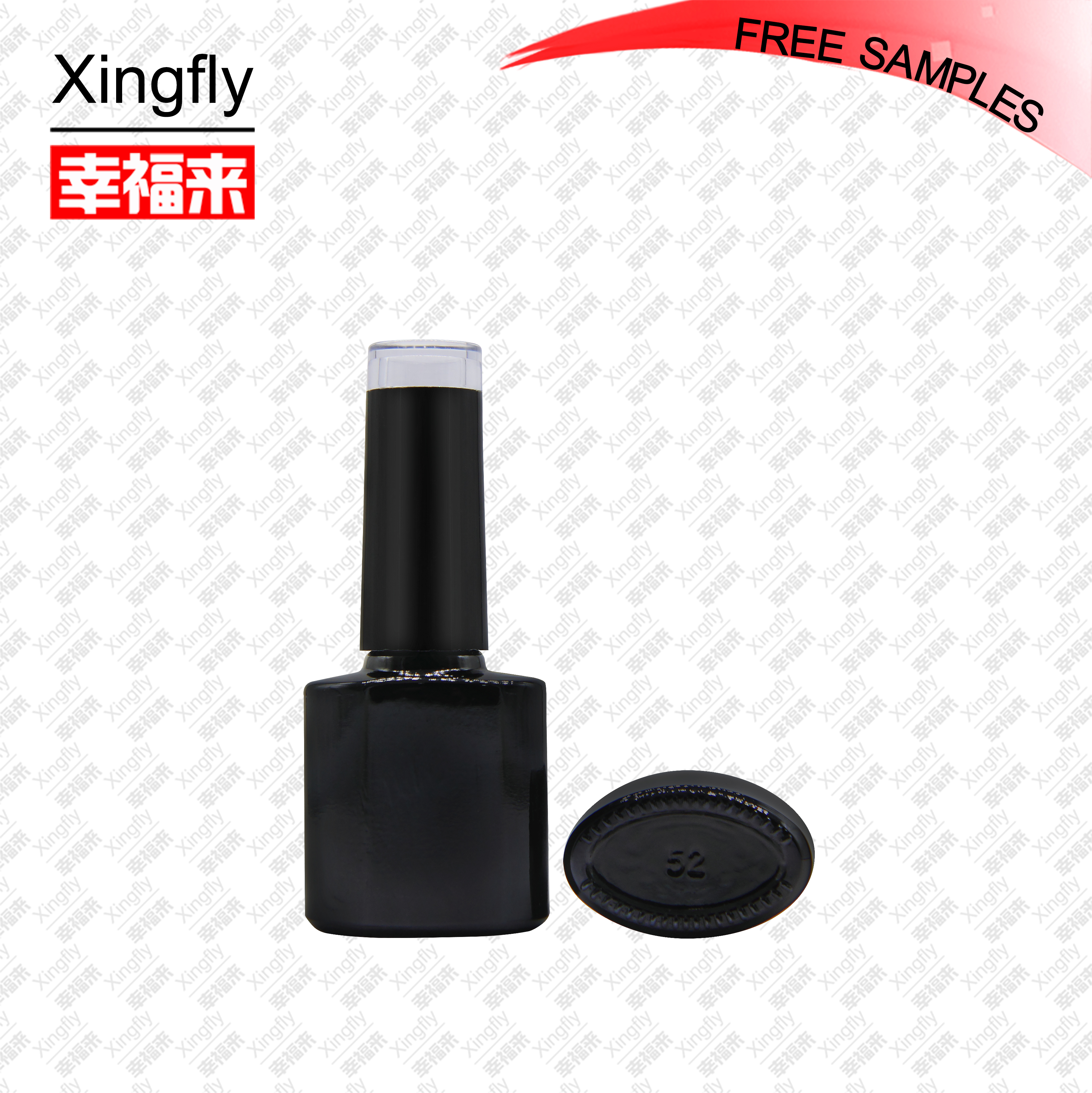 Cheap Factory Price 8ml Uv Gel Nail Polish Black Glass Bottle Can Be Print Logo