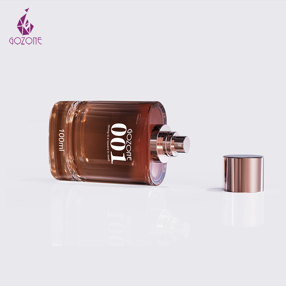 Cheap Factory Price cylinder perfume bottles 100ML custom glass bottle for women perfume