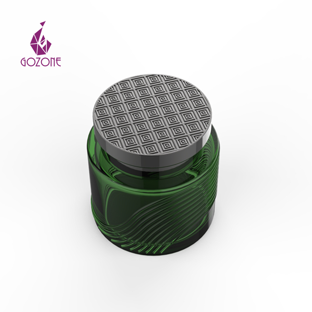 Cheap Factory Price with metal lid bottle set glass cosmetic jar