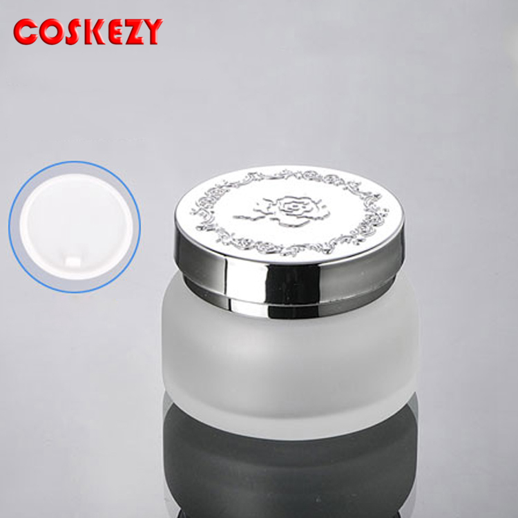 Cheap Glass Cream Jar 50ml Cosmetic Cream Jar Green/frosted/white