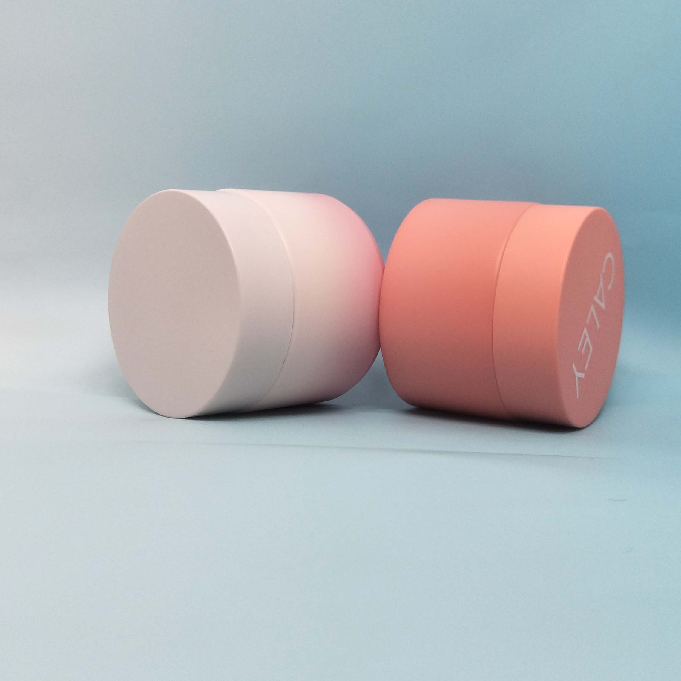 Cheap Matte pink Opal white Ceramic cosmetic cream jar 50g 60g 100g