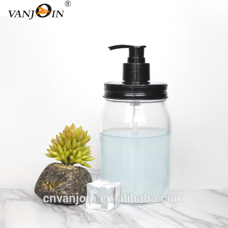 Cheap Metal Pump Lid Glass Mason Jar Wholesale
