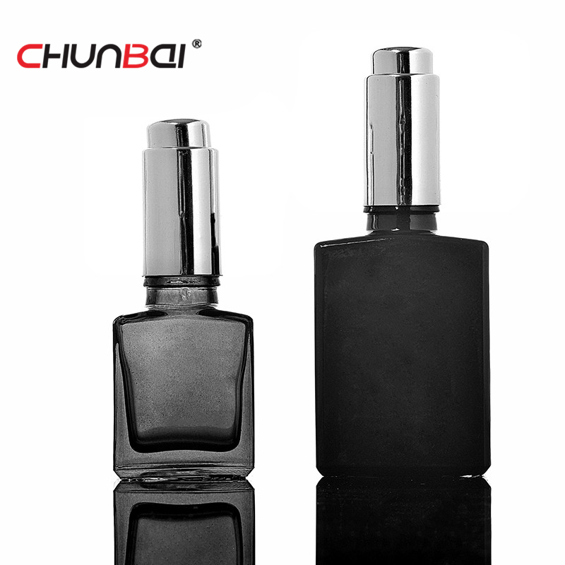 Cheap Price 10ml 15ml 30ml frosted glass dropper square glass bottle with dropper cap