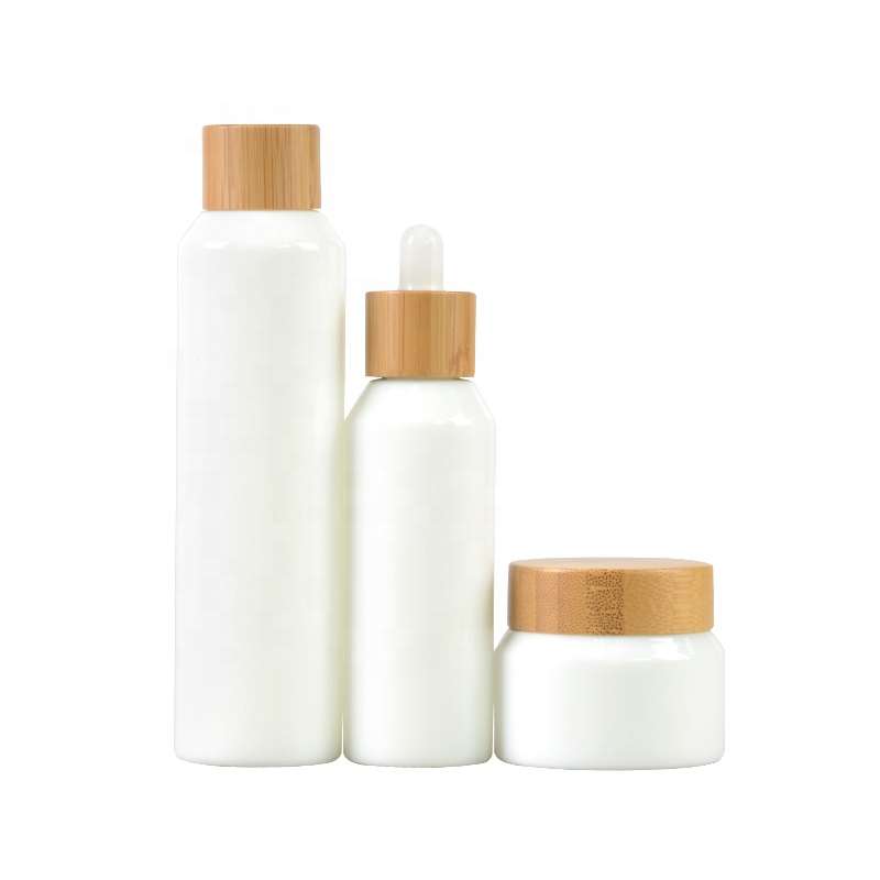 Cheap Price 50G White Opal Cosmetic Glass Bottle And Jars