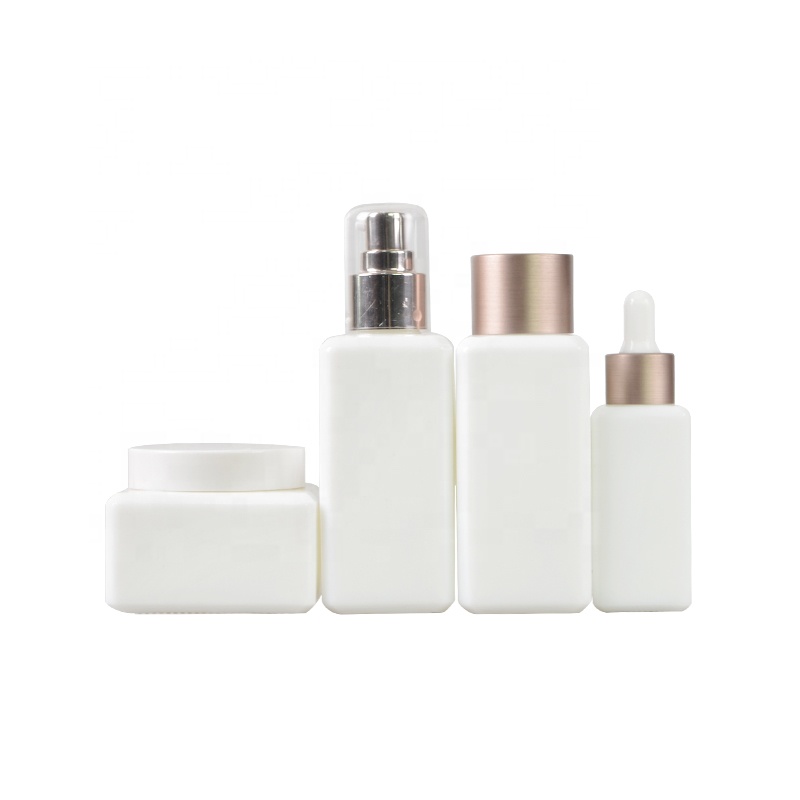 Cheap Price 50G White Opal Cosmetic Glass Bottle And Jars