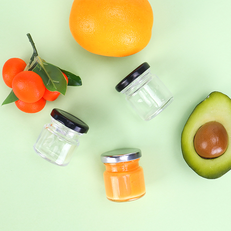 Cheap Price 50ml Empty Small Glass Jar For Hot Sauce Food Storage Glass Honey Jar