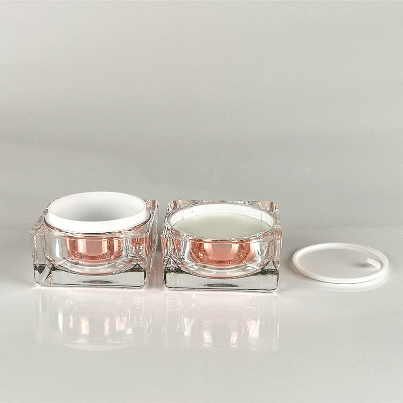 Cheap Price Empty Cream Jar 30g 50g Pink Cosmetic Container Used For Cosmetic Packaging