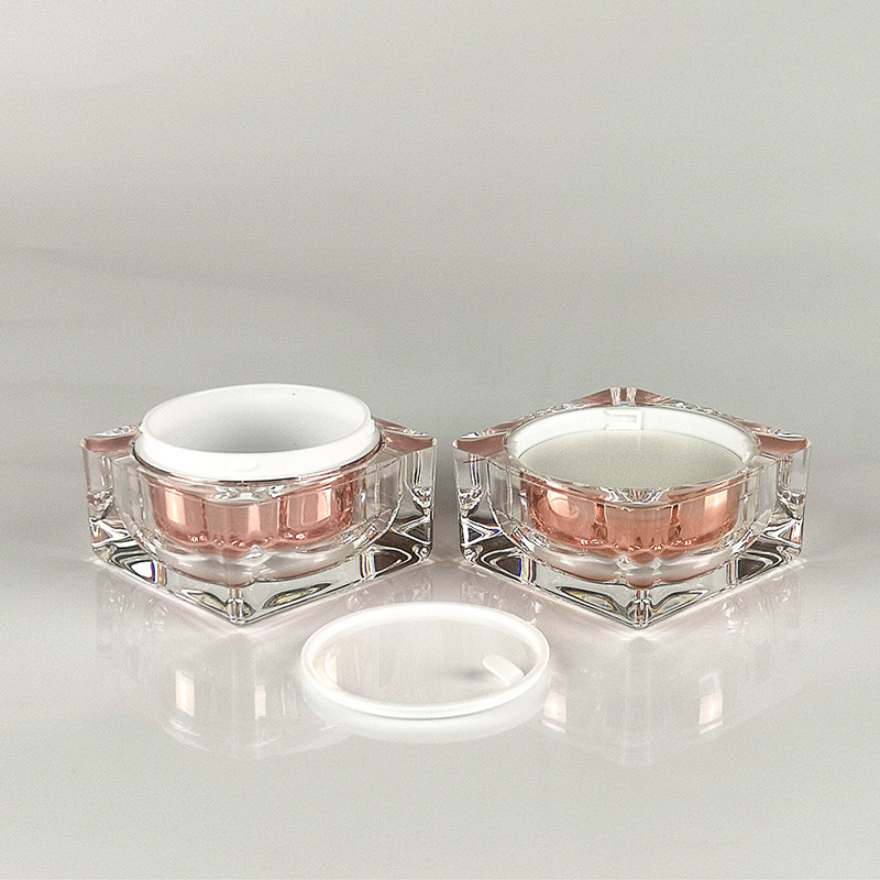 Cheap Price Empty Cream Jar 30g 50g Pink Cosmetic Container Used For Cosmetic Packaging