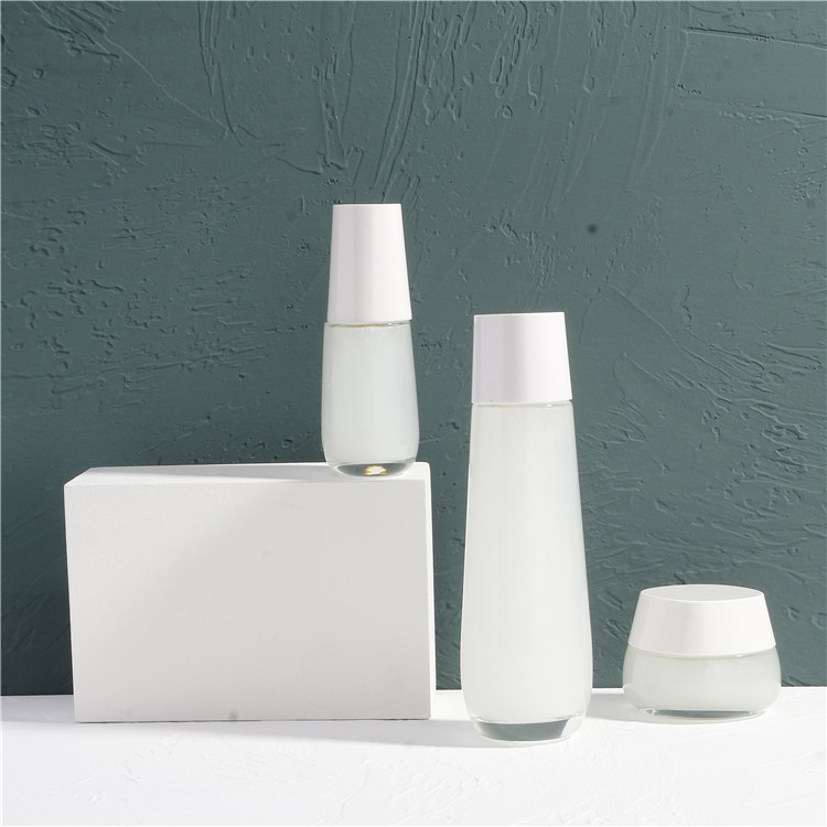 Cheap Price Skin Toner Glass Bottle Cream Bottle With Insert Lotion Glass Jar