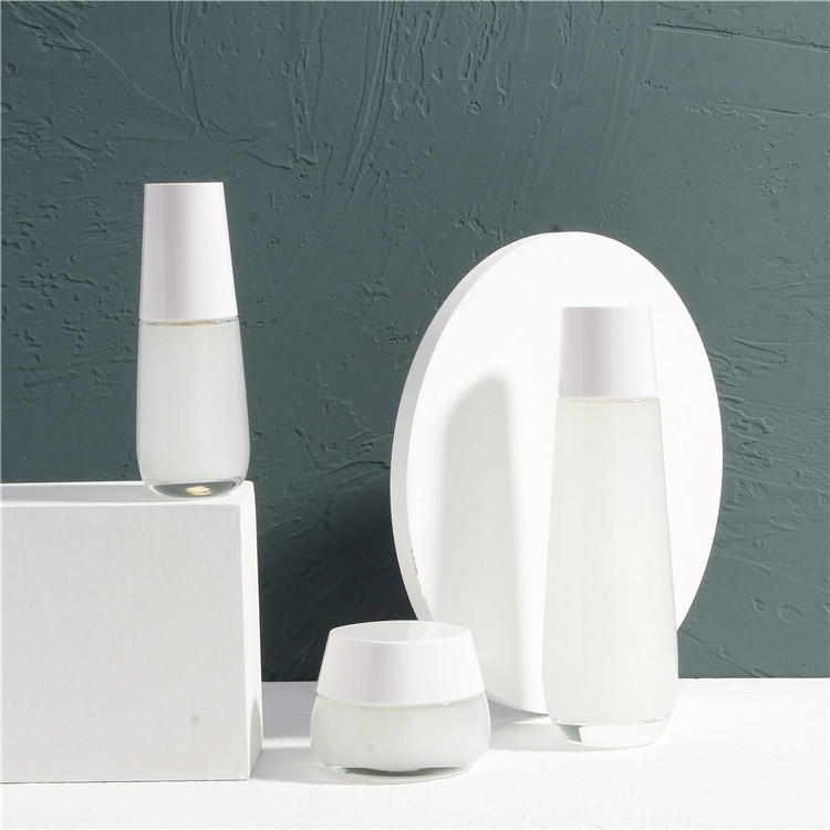 Cheap Price Skin Toner Glass Bottle Cream Bottle With Insert Lotion Glass Jar