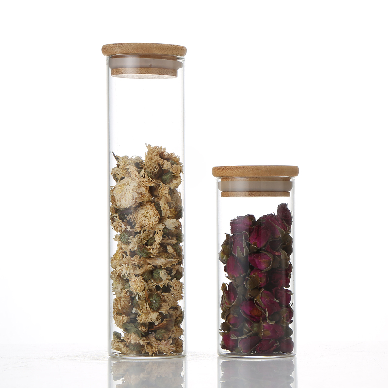 Cheap Price Spice Glass Jar Storage Bottles Jars Glass Food Storage Jar With Lid