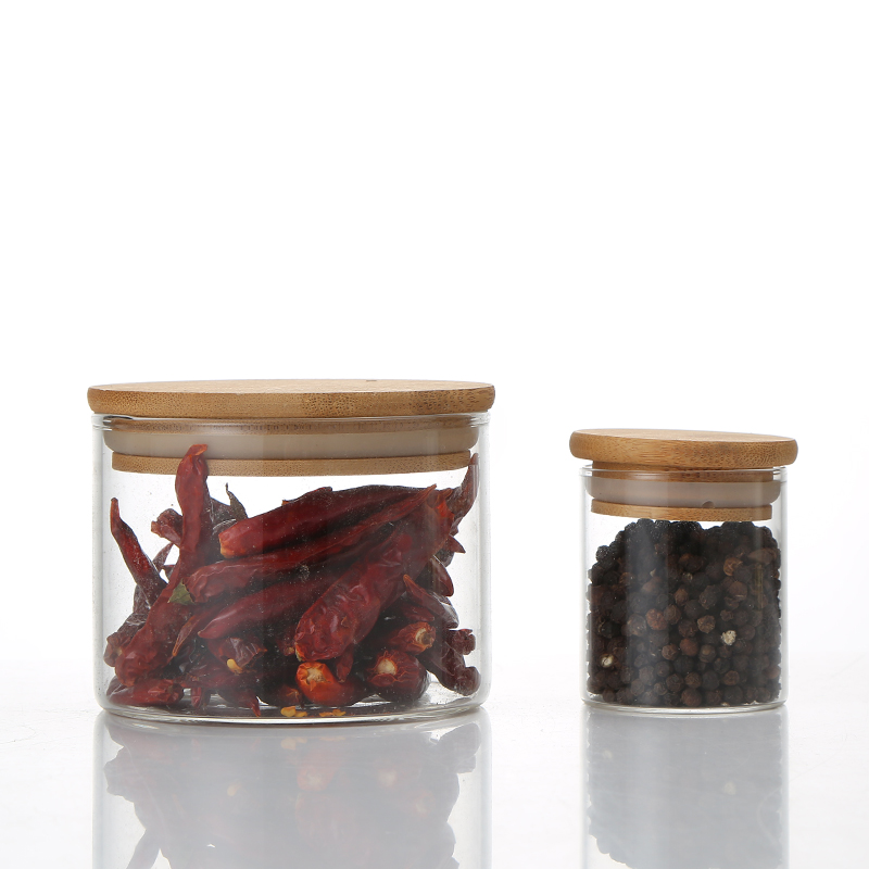 Cheap Price Spice Glass Jar Storage Bottles Jars Glass Food Storage Jar With Lid