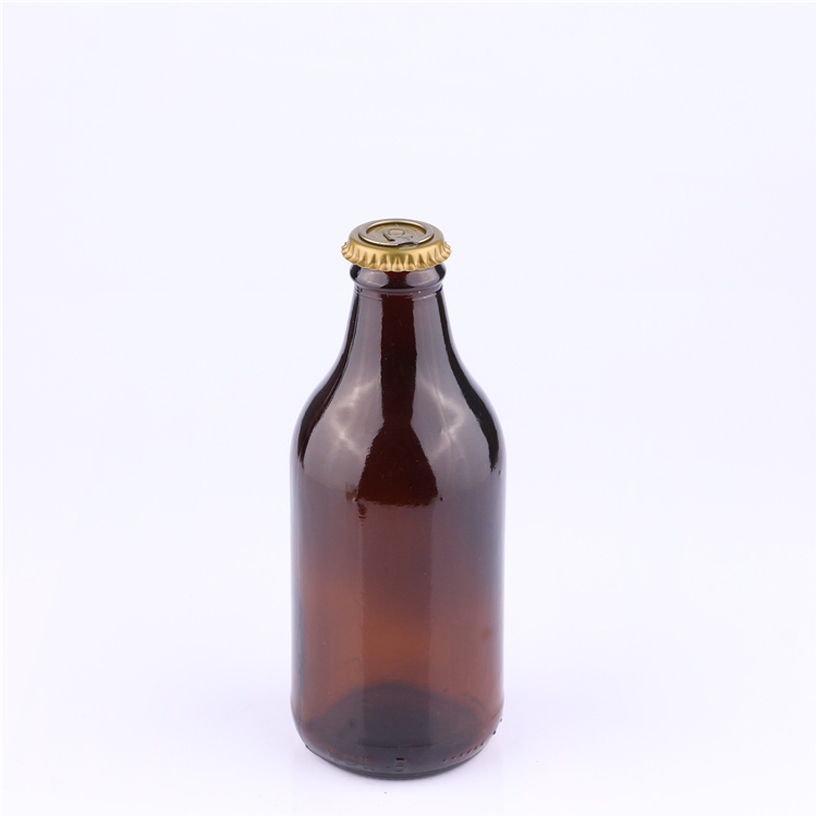 Cheap Round Stubby Amber 8 oz 250ml Glass Bottle Beer with Lid