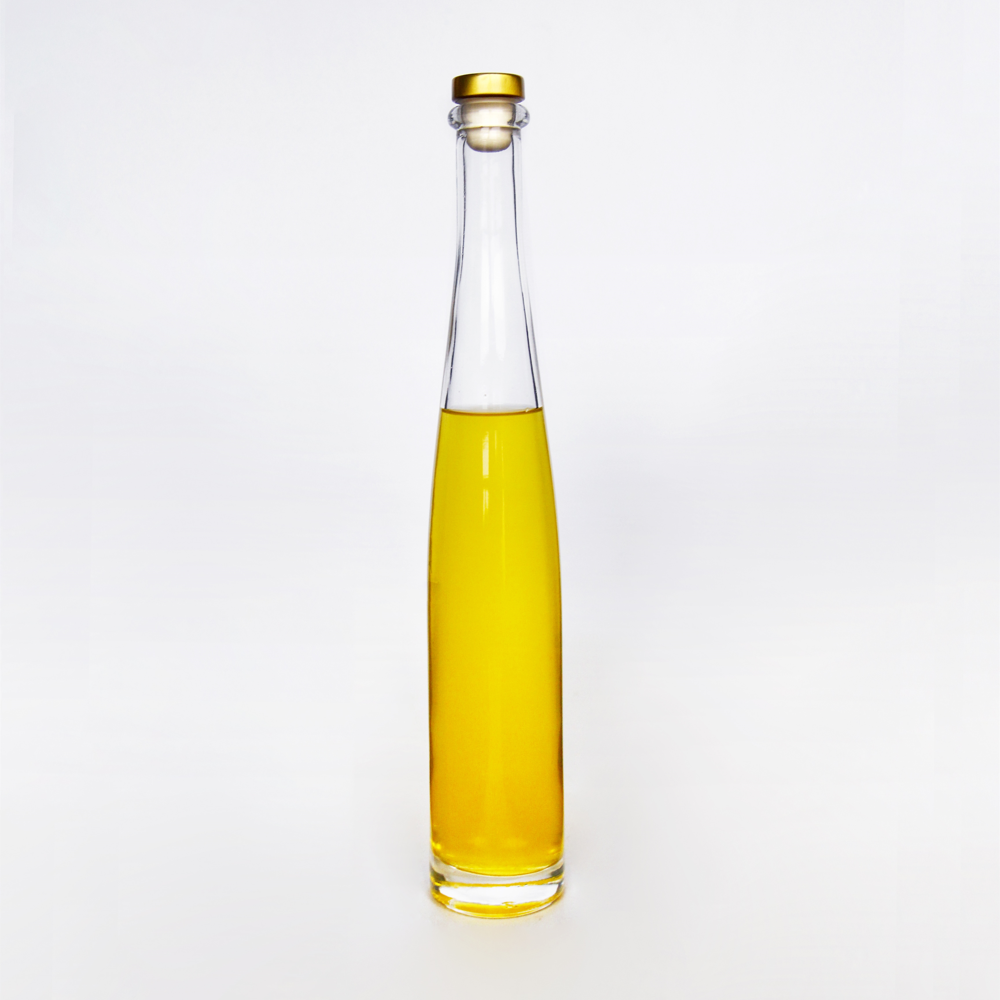 Cheap Transparent Round Shape Glass Wine Bottle 385ml