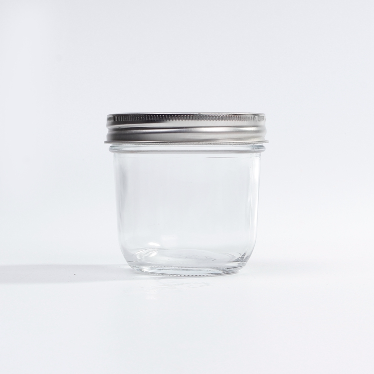 Cheap Wholesale 4 oz 8 oz 12 oz Wide Mouth Size Quilted Glass Canning Jar With Sliver Lids for Jam Jelly Muth Honey