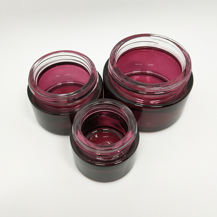 Cheap colored 50ml Face cosmetics cream empty jar