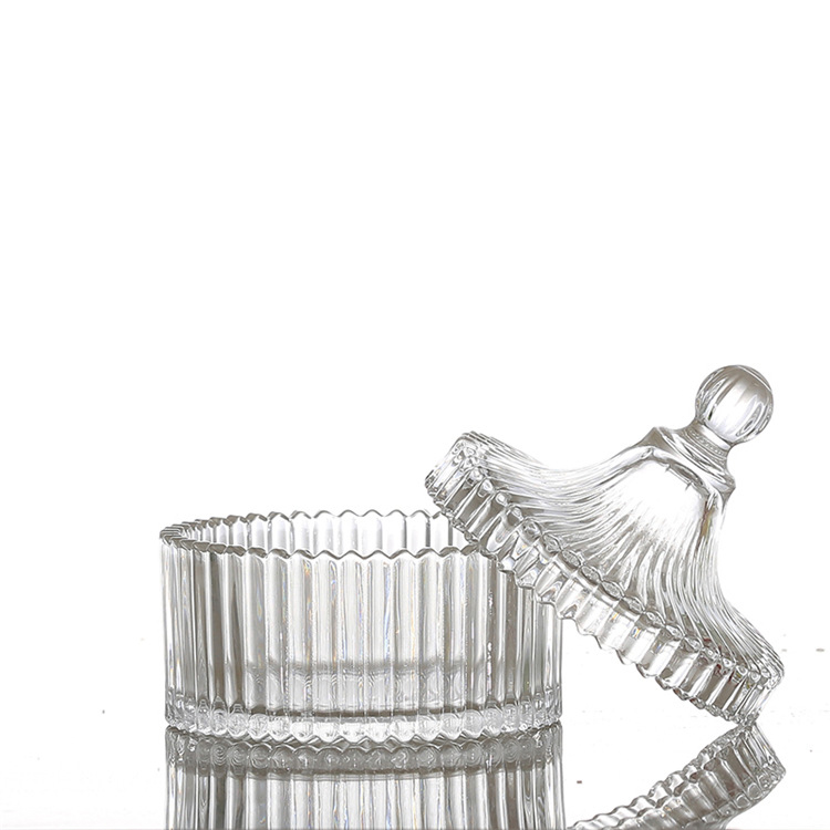 Cheap discount crystal candy jar glass handless cup, glass storage jar