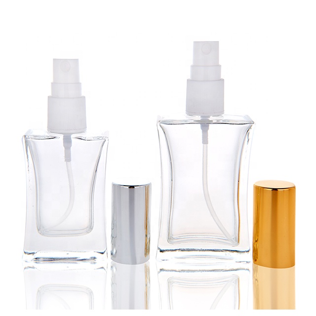Cheap empty perfume glass bottles 50ml 30ml wholesale with sprayer
