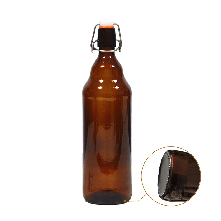 Cheap empty swing top 1l glass beer bottle CY-084