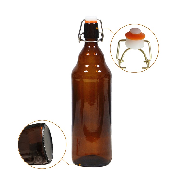 Cheap empty swing top 1l glass beer bottle CY-084