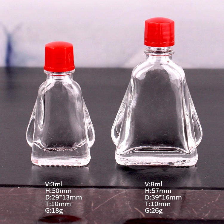 Cheap glass Bottle 3ml 8ml Balm Wind Medicated Oil essential oil bottle