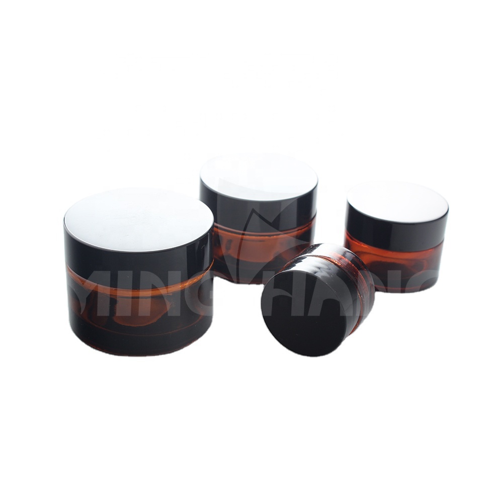 Cheap glass roller ball eye bottle aluminum cream jars 10ml 30ml 50ml jar
