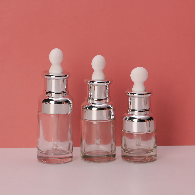 Cheap hot sale 20ml 30ml 50ml clear glass dropper bottle