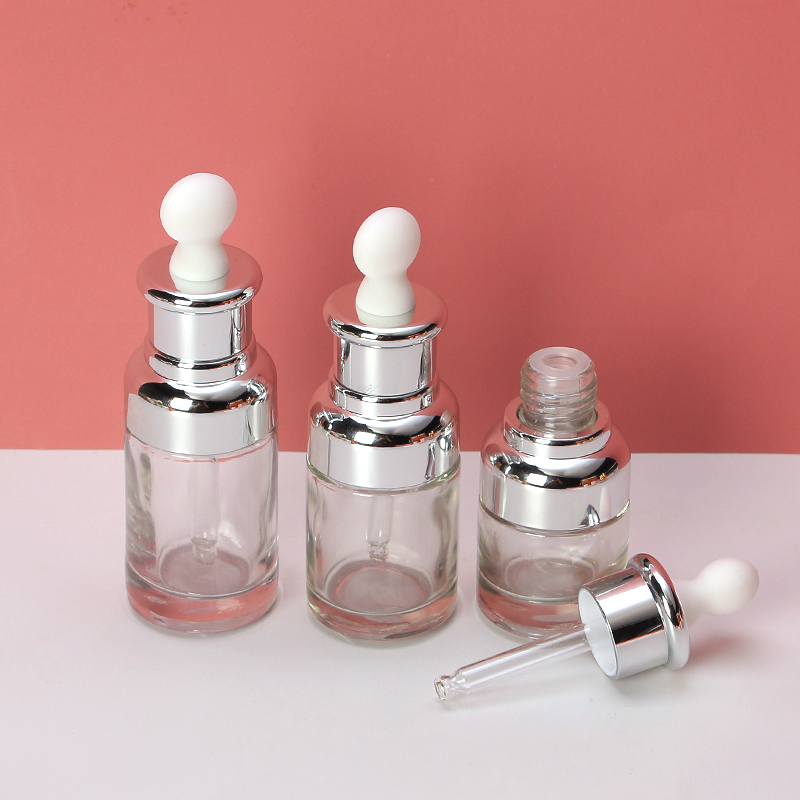 Cheap hot sale 20ml 30ml 50ml clear glass dropper bottle