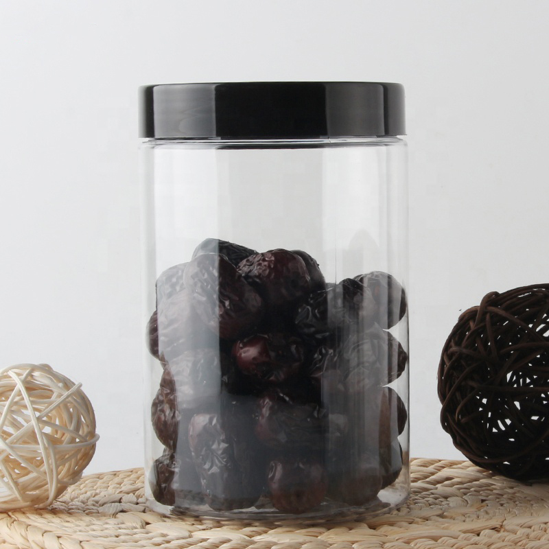 Cheap hot sale cosmetic plastic jar plastic storage jar, clear plastic jars with lids