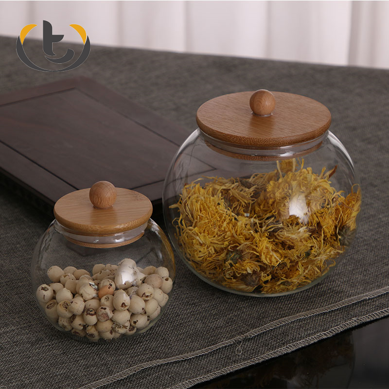 Cheap jam bottle glass jar wooden spoon glass jar jar