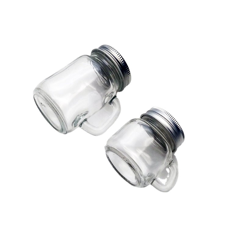 Cheap price 2oz 4oz 50ml 120ml mini glass mason jar with metal lid
