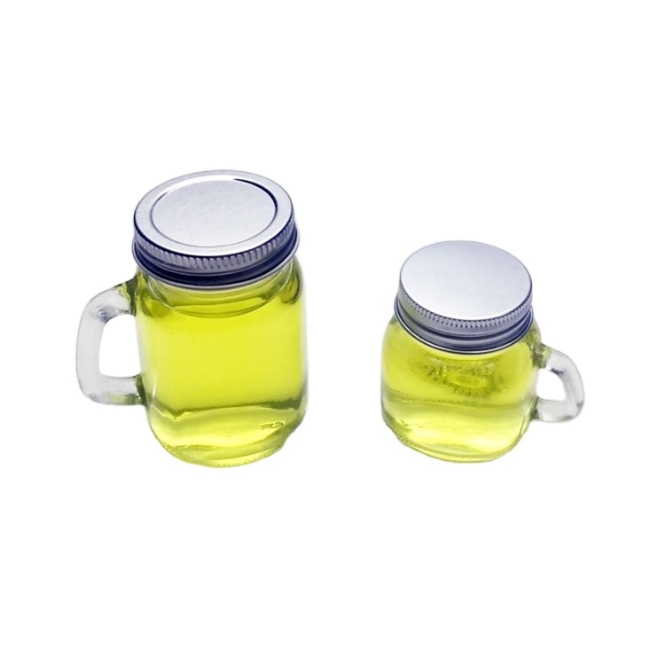 Cheap price 2oz 4oz 50ml 120ml mini glass mason jar with metal lid