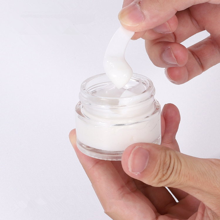 Cheap price Rose gold cap cosmetic packaging 20g 30g 50g empty pink bottle glass cream jar