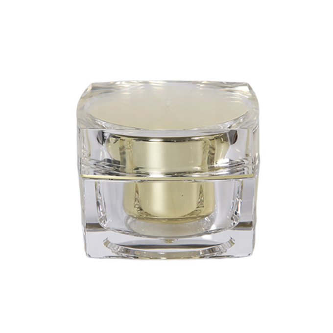 Cheap price plastic square empty luxury cream 30g cosmetic jar sample jar
